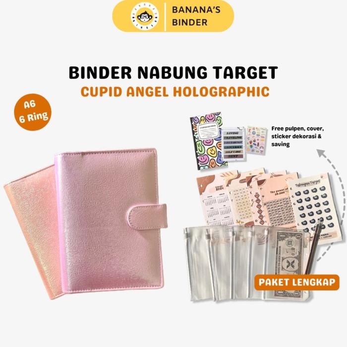 

pintar- Binder/Paket Nabung Cupidd A6 6ring