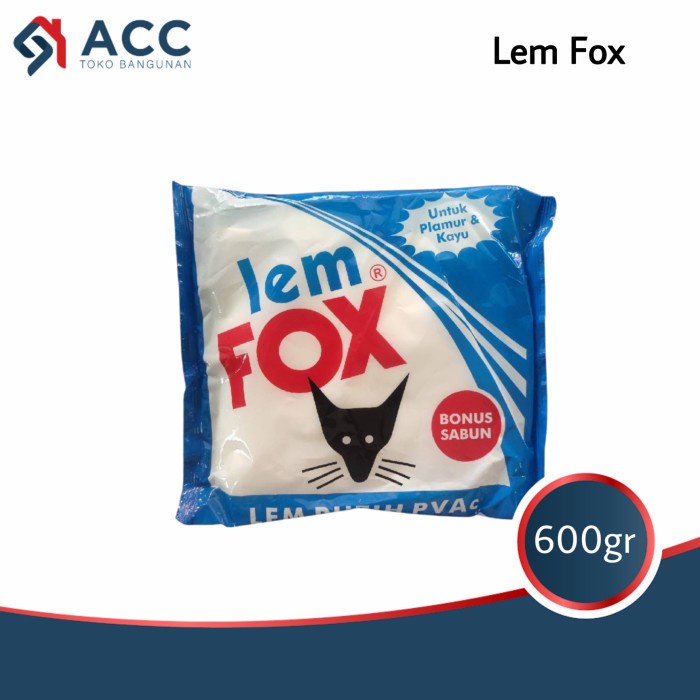 

pintar- Lem Fox 600 gram / Lem Kayu / Lem Plamur / Lem Kertas / Lem Karpet