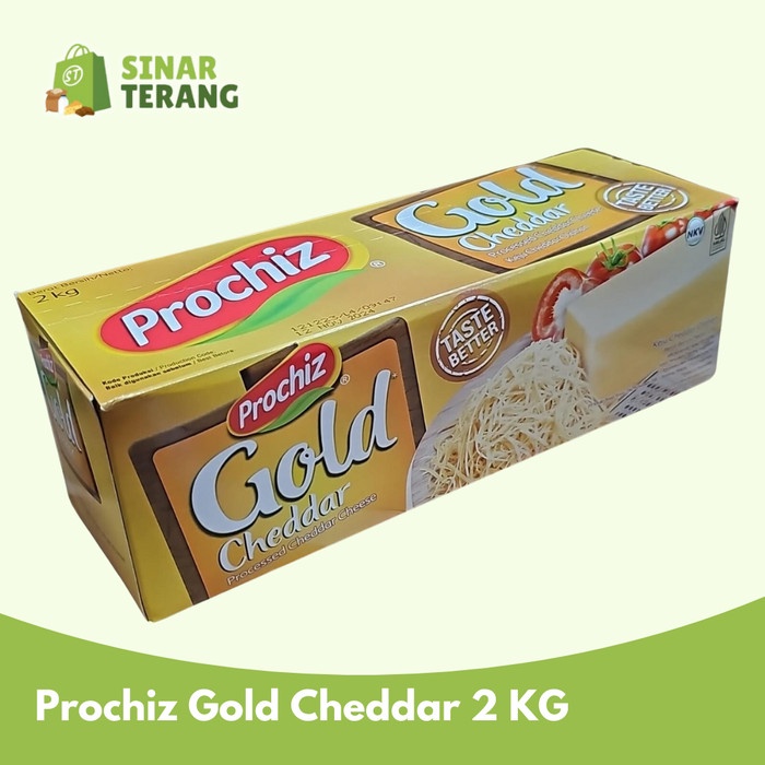 

Diskon Keju Cheddar Prochiz Gold 2 Kg Ready