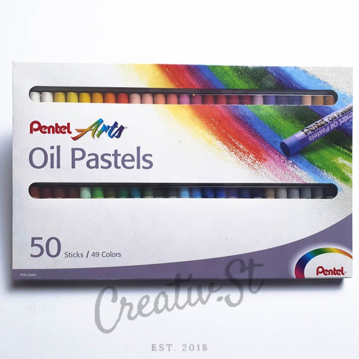 

pintar- Crayon Pentel Oil Pastels 50 Warna