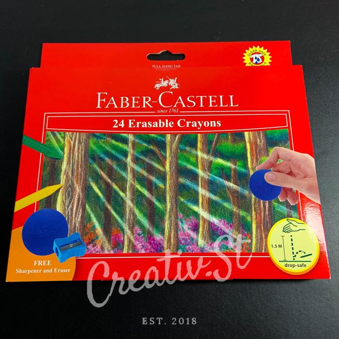 

pintar- Faber Castell Erasable Crayon 24