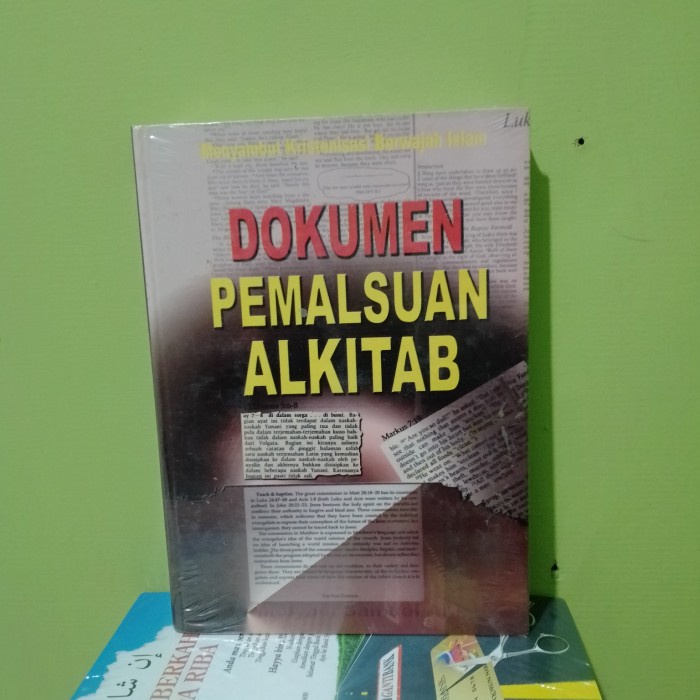 buku Original - dokumen pemalsuan Alkitab oleh molyadi samuel