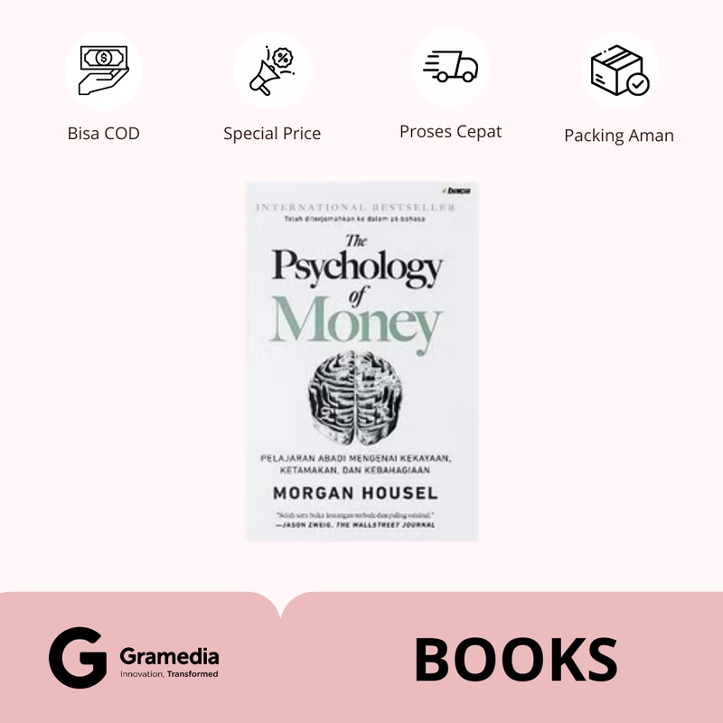 Gramedia Supratman | The Psychology Of Money SC | Produk Original Gramedia