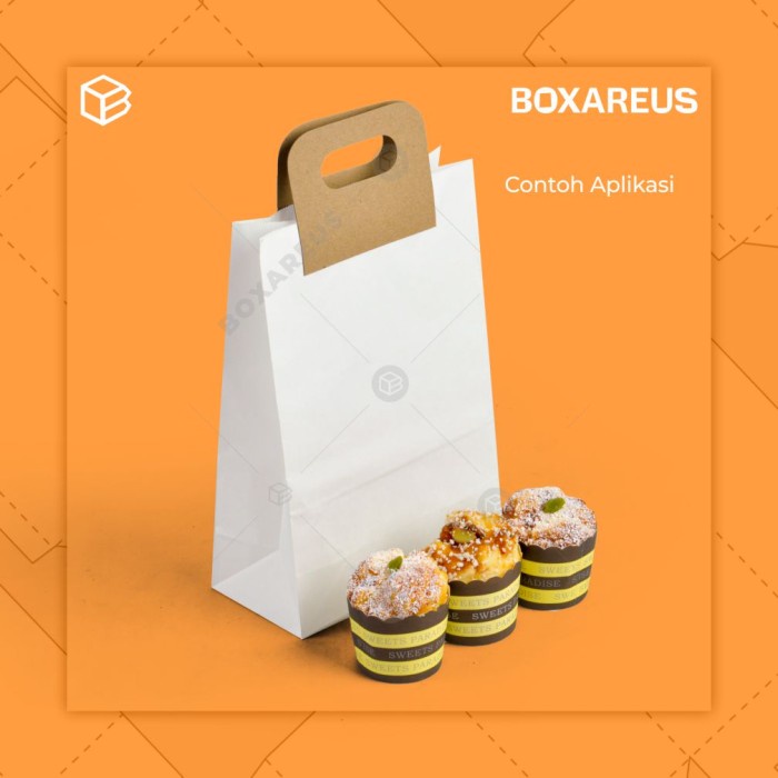 

party- Paper Bag Kantong Roti Lunch Paperbag Kraft Polos - PBSH3020