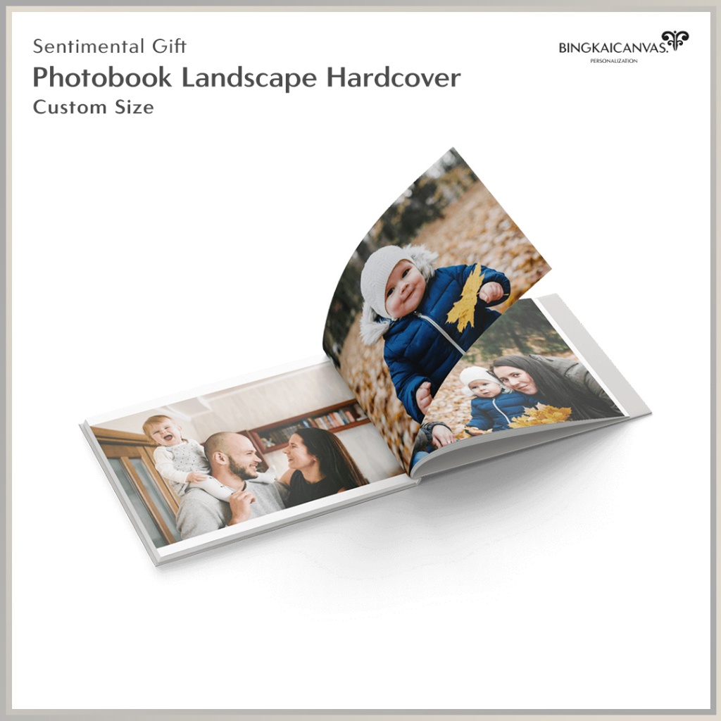PHOTOBOOK ALBUM FOTO CUSTOM 40 HALAMAN HARDCOVER LANDSCAPE