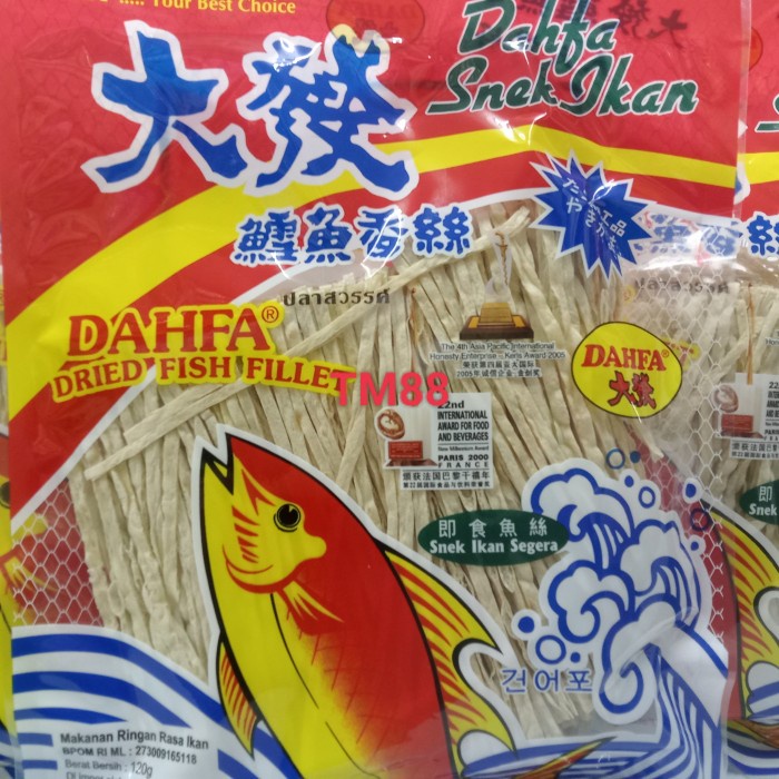 

NEW MAKANAN RINGAN RASA IKAN DAHFA/DRIED FISH FILLET DAHFA VO257