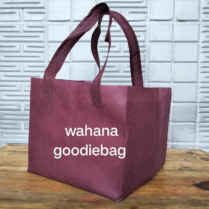 

party- Tas Belanja goodiebag lipat samping kotak 20x20 12tas Belanja