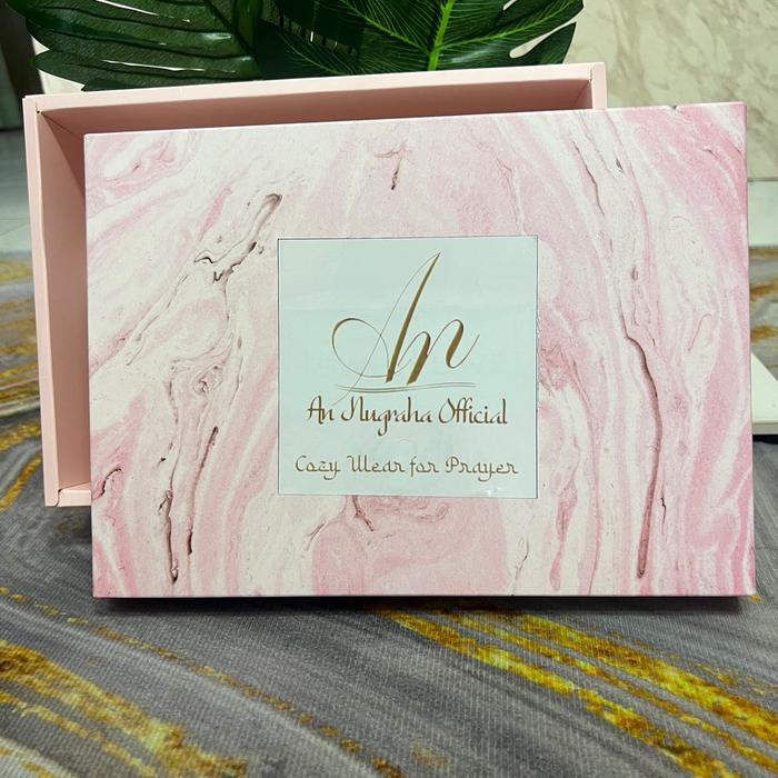 

party- Hampers Box dan Paperbag An Nugraha Official pakai Bubblewrap marble pink tali