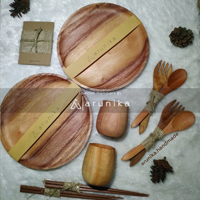 

party- Arumi Hampers Alat Makan Kayu Piring Kayu hadiah Pernikahan / kado
