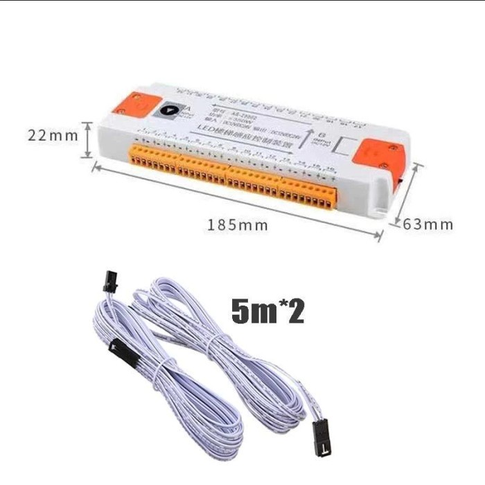 Komponen Led Motion Sensor Lampu Strip Sensor Gerak Tangga Led Fleksibel Pengontrol Otomatis