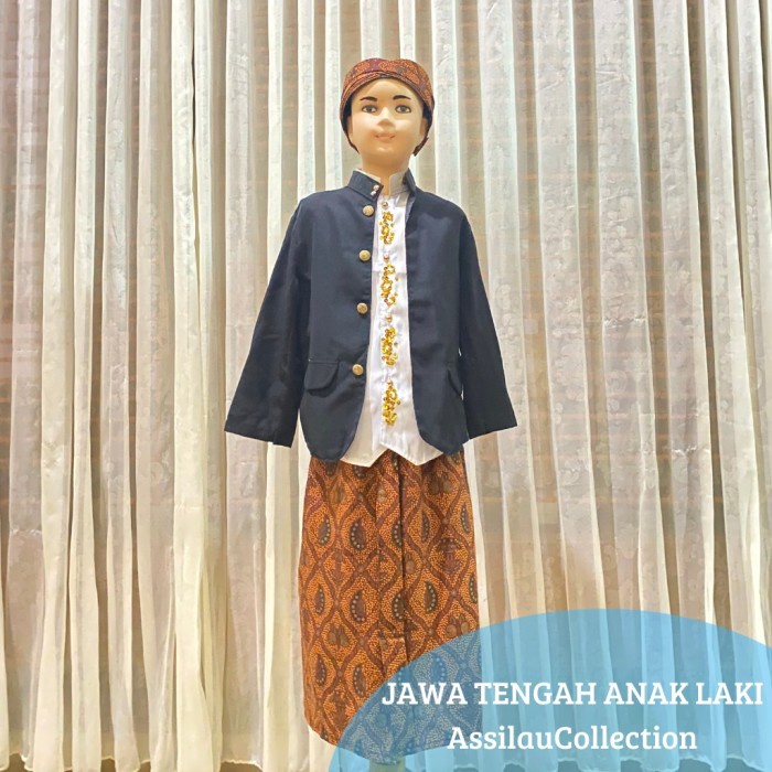 Brokat Pakaian Tradisional Jawa Tengah Anak//Baju Adat Jawa Tengah Anak