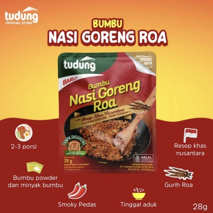 

WN327 Bumbu Instan Nasi Goreng Tudung Roa Nasi Goreng Instan RoA TERBARU