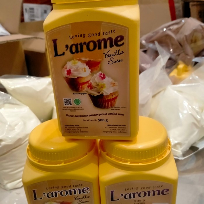 

Lezat- larome vanilla milk 500g /vanilla susu /Flavour powder