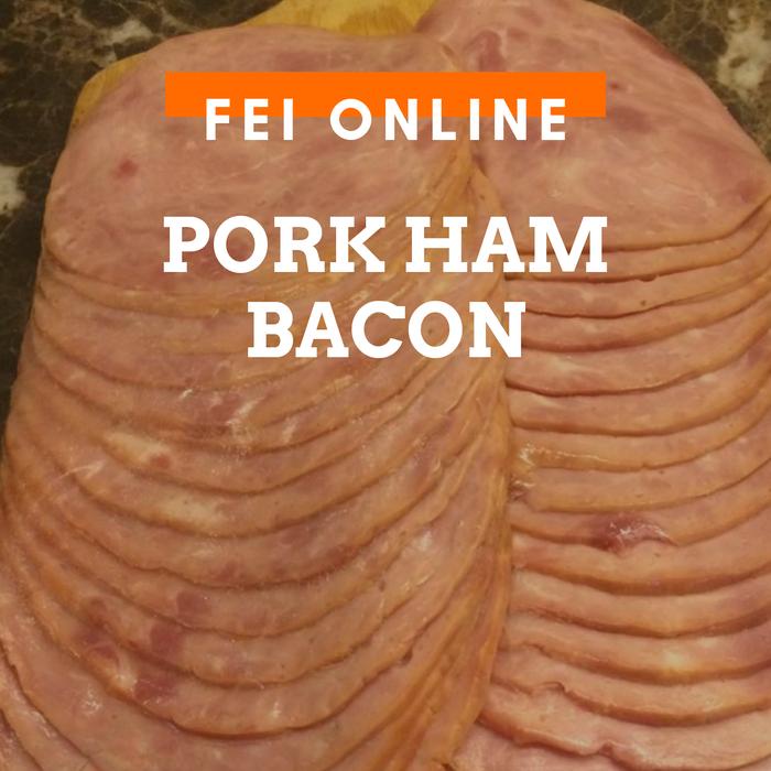 

Lezat- smoke Bacon Babi - Ham bacon Pork premium bali 500gr Non halal