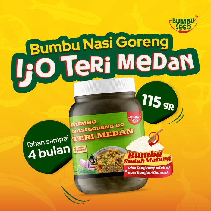 

FX945 BUMBUSEGO Bumbu Nasi Goreng Ijo Teri Medan Instan 115g PROMO SPECIAL
