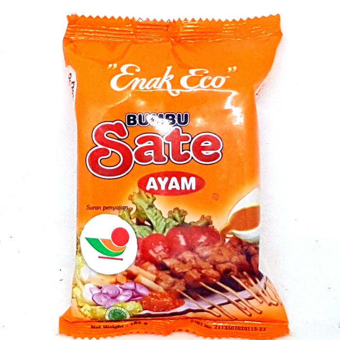 

EY634 ENAK ECO BUMBU SATE AYAM 185gr KACANG MADURA ASLI INSTAN HALAL MUI TERBARU