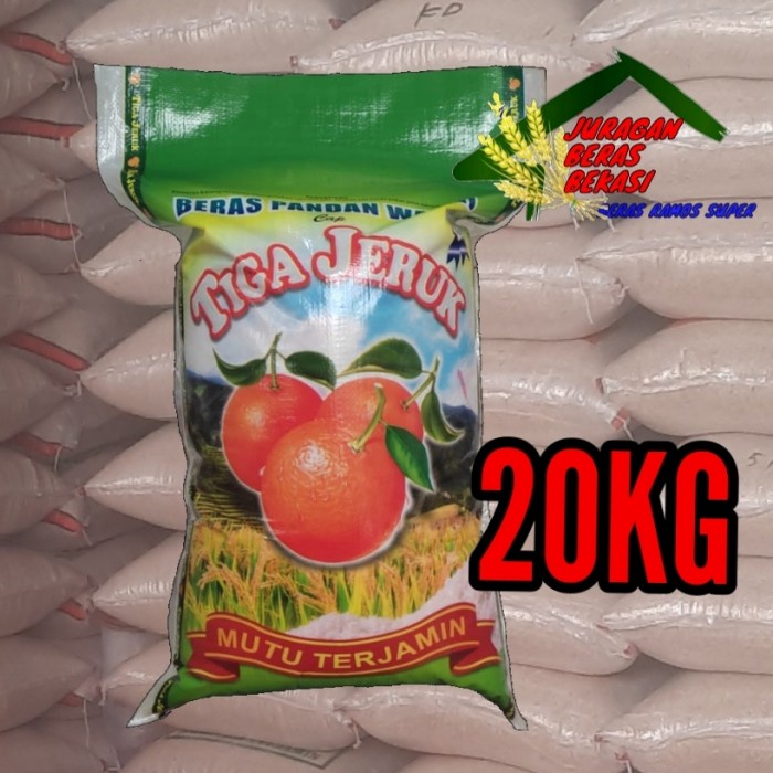 

Lezat- BERAS SAIGON CAP TIGA JERUK 20KG MURAH