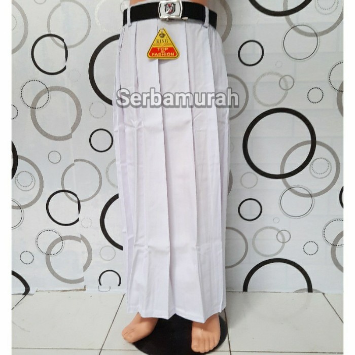 rok rempel putih panjang rok panjang putih sekolah sd