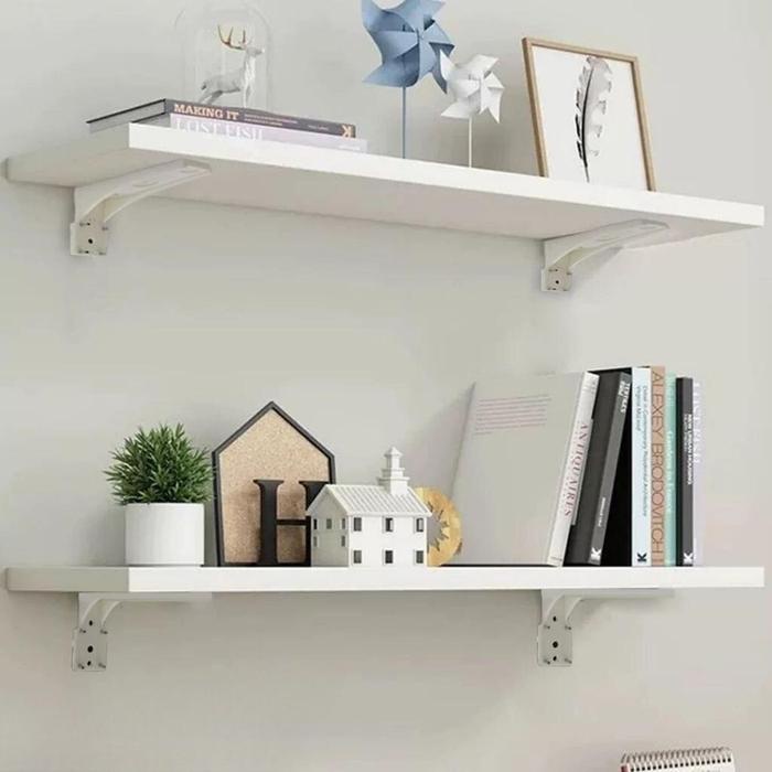 DISKON DHWE - Rak Dinding Gantung Dekorasi Menaruh Showcase Piala Piagam Figura Foto Tanaman Hias