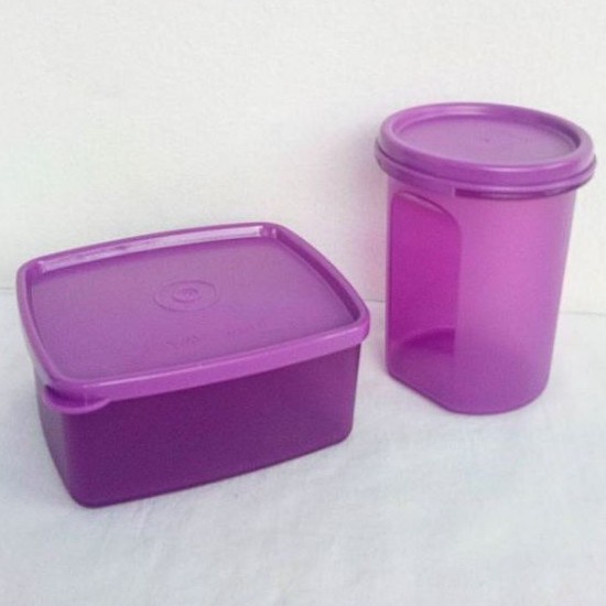 PREMIUM Sale Ungu Lovers Tupperware Lunch Box set
