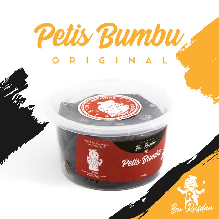 

HC374 Petis Bumbu Bu Rusdan Kemasan Plastik 250gr -petis bumbu instan FREE ONGKIR