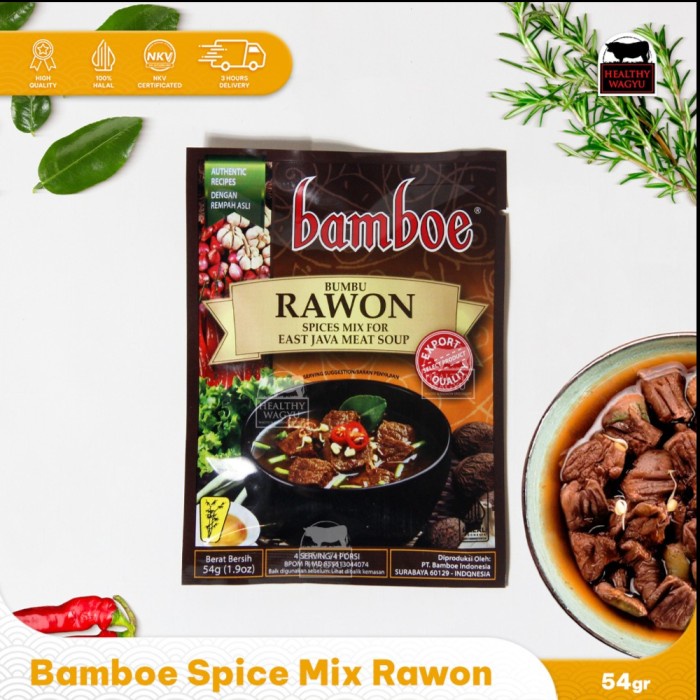 

SH576 BAMBOE BUMBU RAWON INSTAN 54GR/BUMBU MASAK INSTAN PROMO