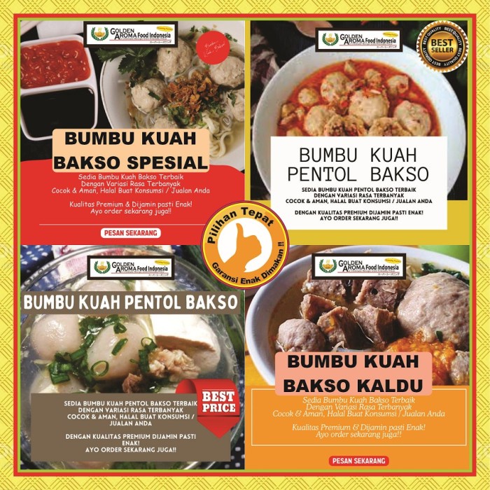 

EJ960 BUMBU KUAH BAKSO & PENTOL INSTAN 1Kg Rasa Sop Baso Spesial Kiloan 1 Kg PROMO SPECIAL