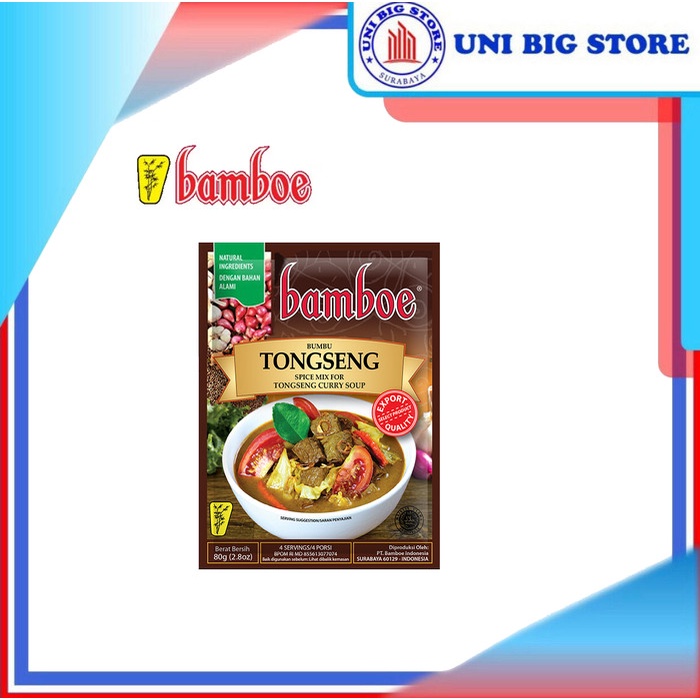 

XU985 Bamboe Export Tongseng 80 gr Bumbu Masak Instan OBRAL