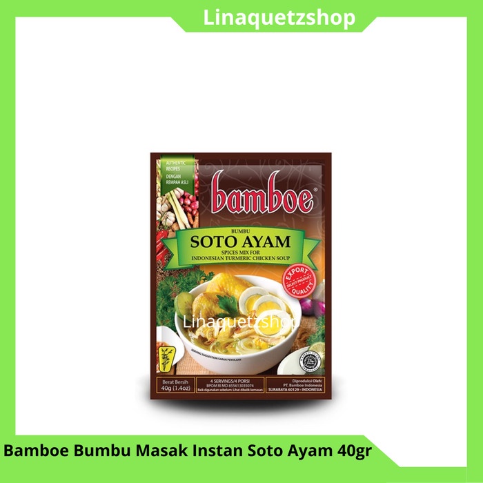 

LE230 Bamboe Bumbu Masak Instan Soto Ayam 40gr GRATIS ONGKIR