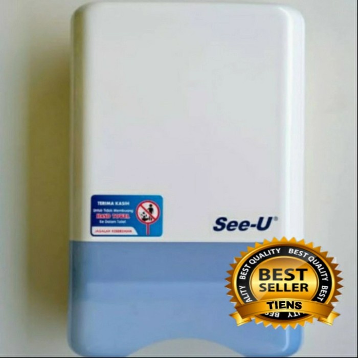 PREMIUM DISPENSER TISSUE HAND TOWEL SEE-U/TEMPAT TISU TOILET DINDING