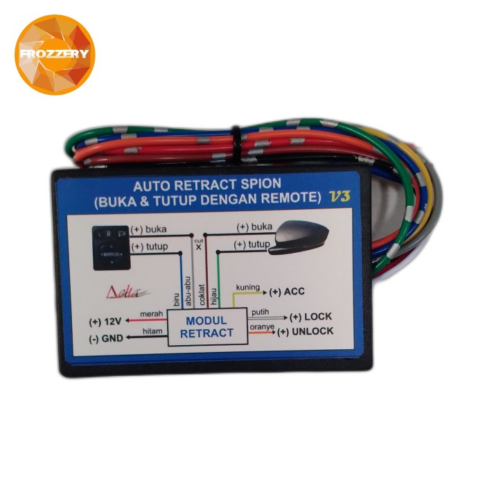 PREMIUM Modul Retrack Buka Tutup Spion Mobil Via Remote