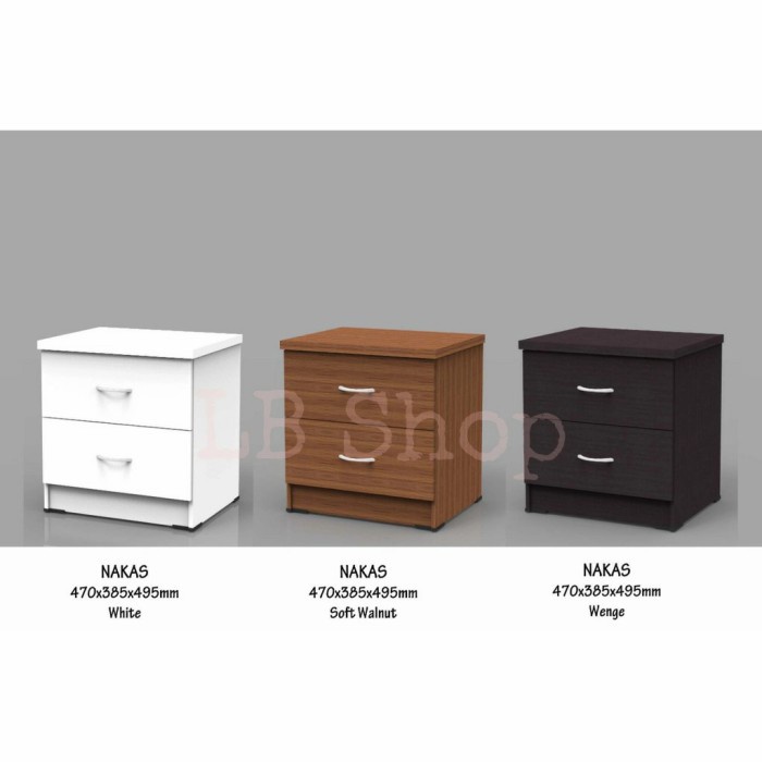 TUMBUH_BERKAH LEMARI KAYU KECIL LACI/NAKAS LACI/BE SIDE TABLE UKURAN 47X39X50CM
