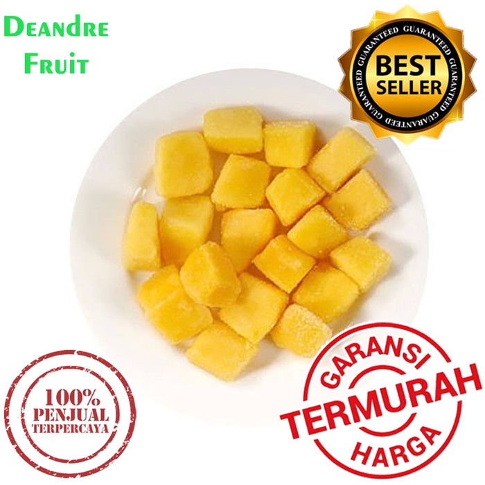 

Lezat- MURAH BINGITS 1kg Mangga Harum Manis Frozen Mango Buah Beku Harumanis