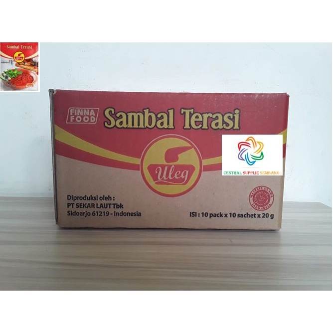 

Lezat- Uleg Sambal Terasi sachet [20gram /100 pcs /1 karton ]
