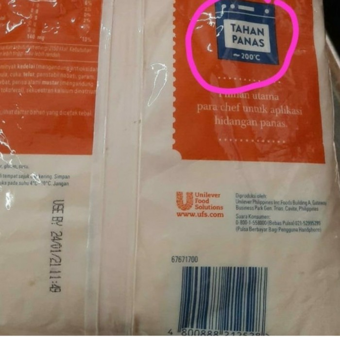 

Lezat- Mayonaise Hellmans Unilever 1 kg