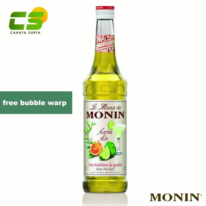 

Monin Syrup/Sirup - Marita Mix Syrup 700 ml