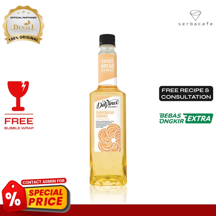 

Davinci Syrup Shortbread Cookies (750 ml)