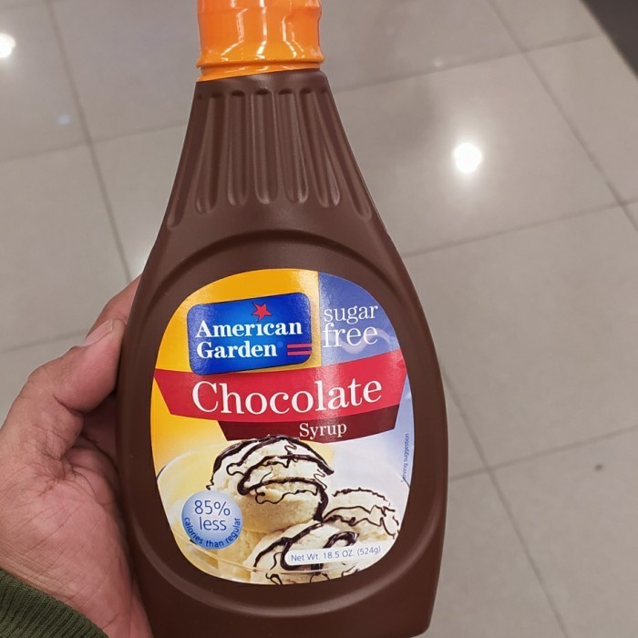 

TERLARIS! american garden choco syrup sugar free 524gr