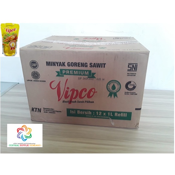 

Lezat- Vipco Minyak Goreng [1Liter / 12Pouch/1karton ]