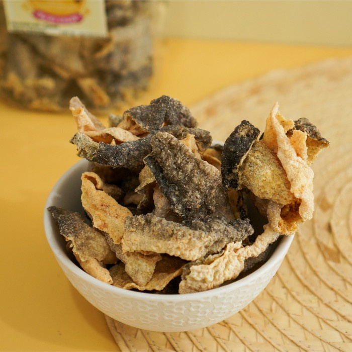 

Kerupuk Kulit Ikan Salmon Rasa Sapi Panggang 175gr Cemilan dan Sehat