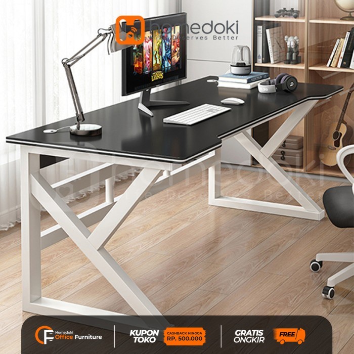 Meja Komputer / Gaming Table/ Meja Belajar / Meja Kerja Meja PC Gaming