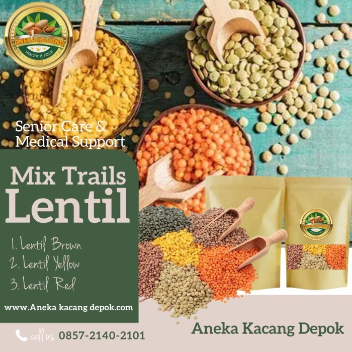 

Mixed Lentils / Lentil Mix 500gr