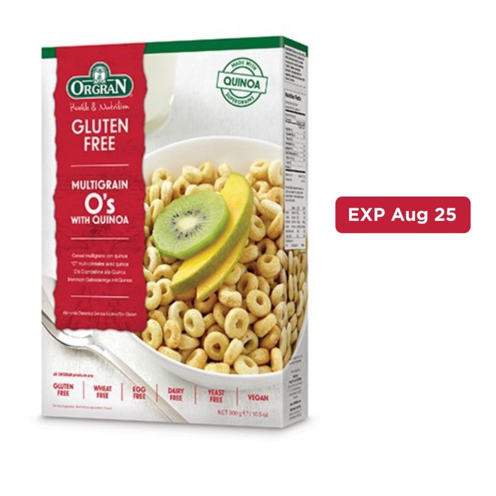 

Orgran Gluten Free MultiGrain O's With Quinoa 300gr