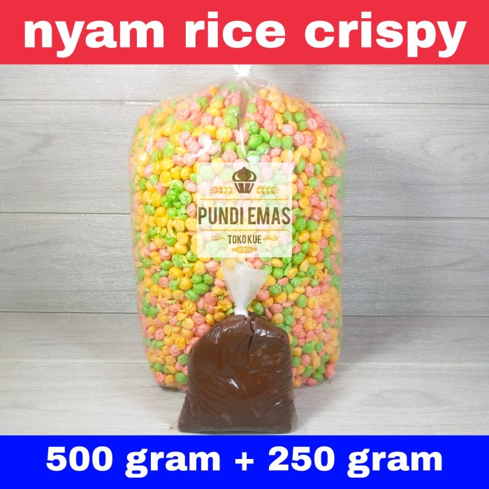 

PAKET NYAMNYAM RICE CRISPY 500 GR + COKLAT TOPPING 250 GR