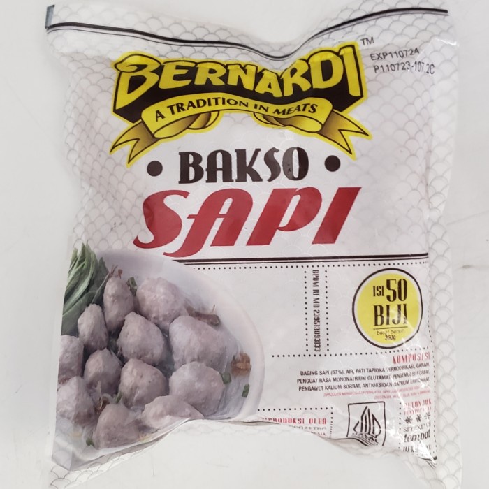 

Lezat- BERNARDI BAKSO SAPI KECIL 360 Gram (50 PCS)