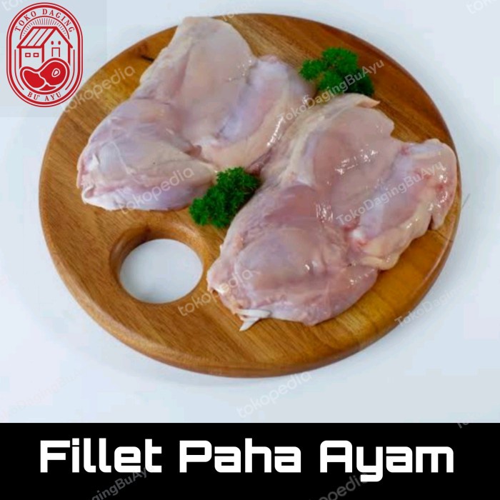 

Lezat- Daging Fillet Paha Ayam Boneless Tanpa Kulit @2kg (harga per 1 kg)