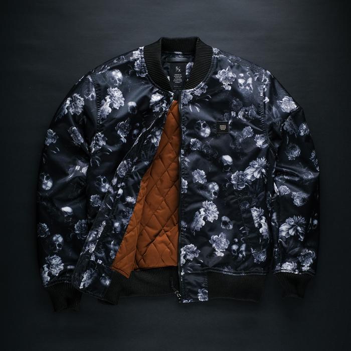 Sixpax Skull Bomber Black