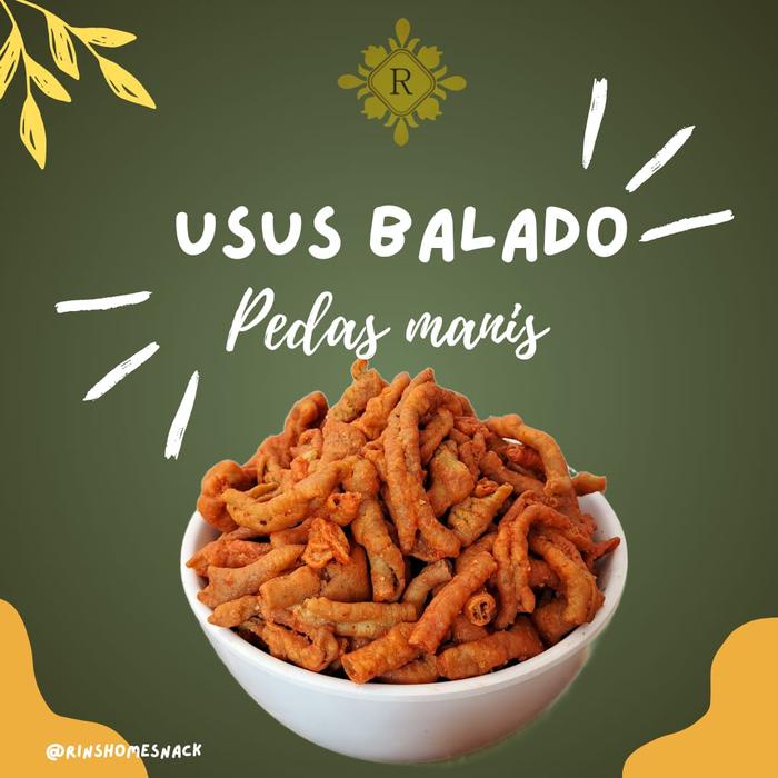 

Promo !!! Kripik Usus Balado Pedas Manis Kemasan 500Gr