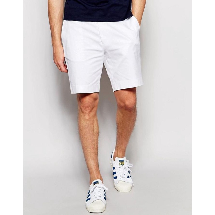 Celana Chino Cino Pendek Pria Putih Chino Short Pants White Premium Produk Unggulan