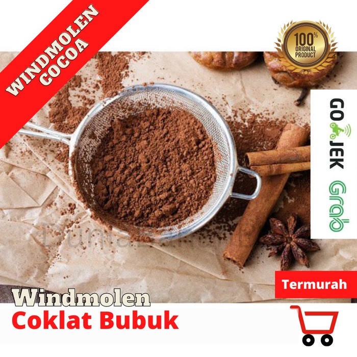 

COKLAT BUBUK WINDMOLEN COCOA POWDER 1KG ASLI 100% KEMASAN ALU